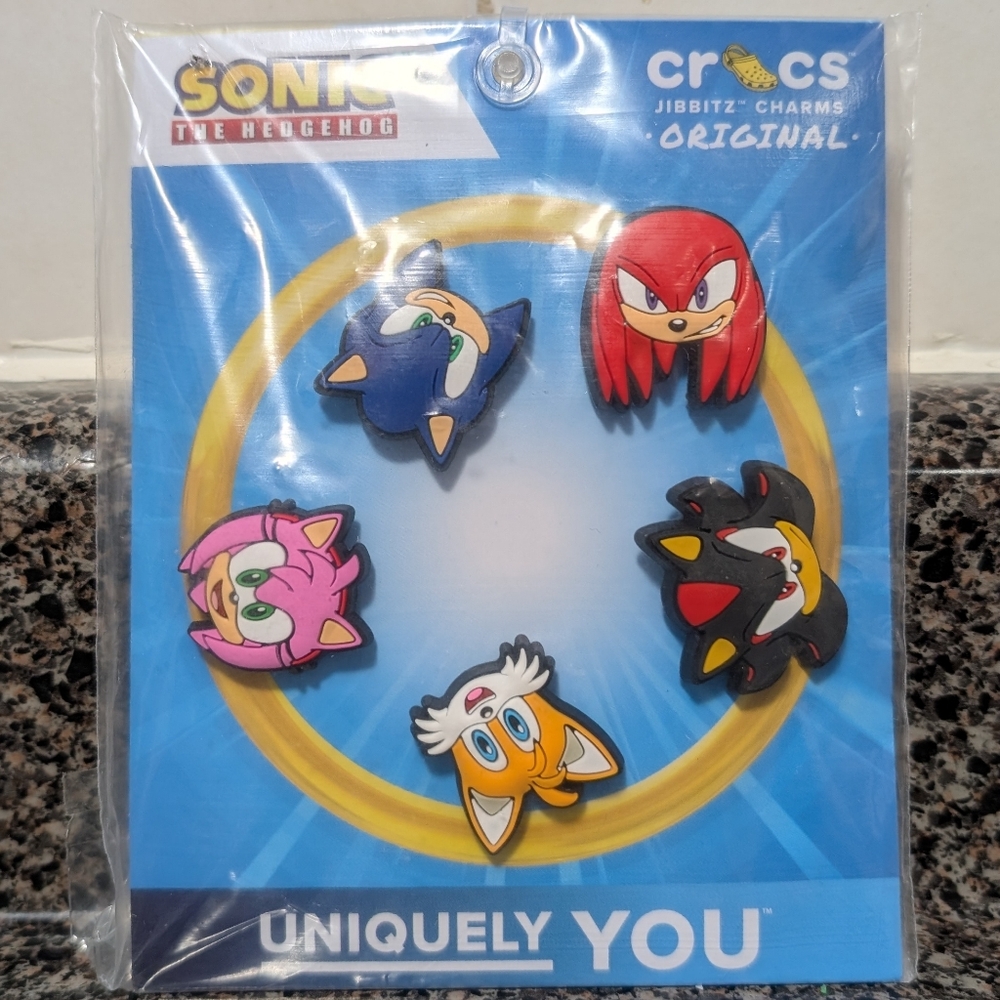 Crocs Sonic the Hedgehog Jibbitz Charms Bundle of 5
